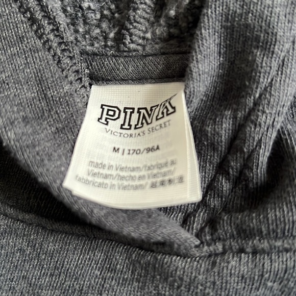 PINK campus charcoal dip dye hoodie - Picture 4 of 5